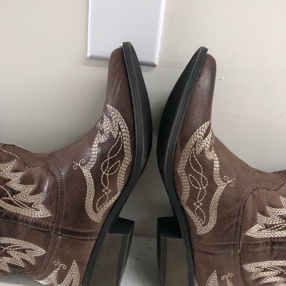 Coconuts by Matisse lone star brown cowboy boots womens size 6 - Picture 6 of 9